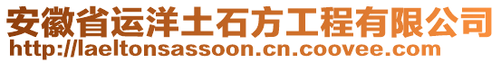 安徽省運洋土石方工程有限公司