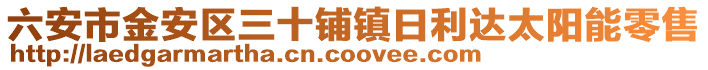 六安市金安區三十鋪鎮日利達太陽能零售