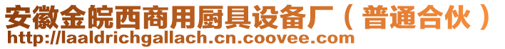 安徽金皖西商用廚具設備廠（普通合伙）