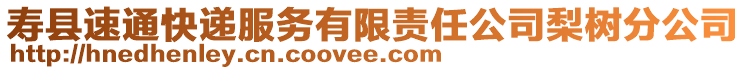 壽縣速通快遞服務有限責任公司梨樹分公司