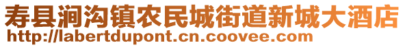 壽縣澗溝鎮農民城街道新城大酒店