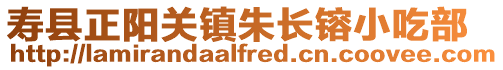 壽縣正陽關鎮朱長镕小吃部