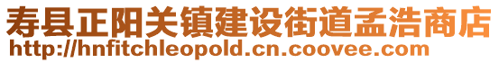 壽縣正陽關鎮建設街道孟浩商店