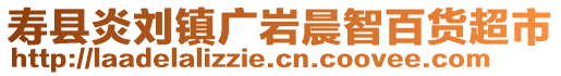 壽縣炎劉鎮廣巖晨智百貨超市