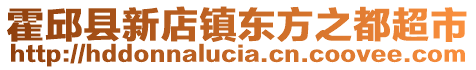 霍邱縣新店鎮(zhèn)東方之都超市