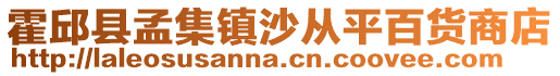 霍邱縣孟集鎮沙從平百貨商店