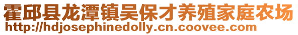 霍邱縣龍潭鎮吳保才養殖家庭農場
