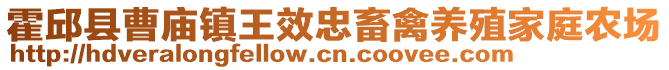 霍邱縣曹廟鎮王效忠畜禽養殖家庭農場