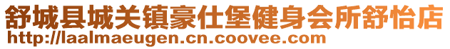 舒城縣城關(guān)鎮(zhèn)豪仕堡健身會所舒怡店