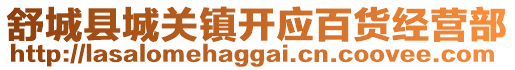 舒城县城关镇开应百货经营部