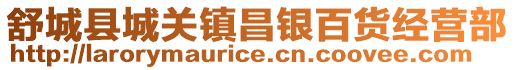 舒城縣城關(guān)鎮(zhèn)昌銀百貨經(jīng)營部