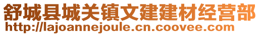舒城縣城關鎮(zhèn)文建建材經(jīng)營部