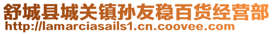 舒城縣城關(guān)鎮(zhèn)孫友穩(wěn)百貨經(jīng)營部