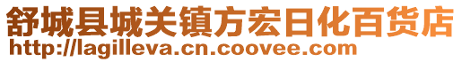 舒城縣城關鎮方宏日化百貨店