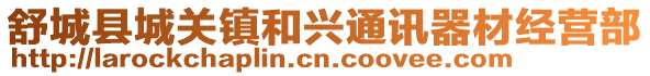 舒城縣城關鎮和興通訊器材經營部