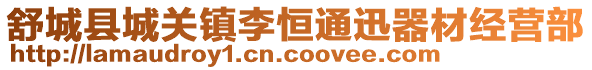 舒城縣城關鎮(zhèn)李恒通迅器材經(jīng)營部