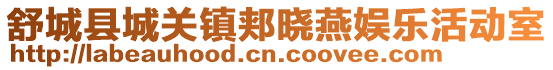 舒城縣城關(guān)鎮(zhèn)郟曉燕娛樂活動室