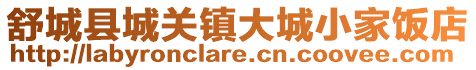 舒城縣城關鎮大城小家飯店