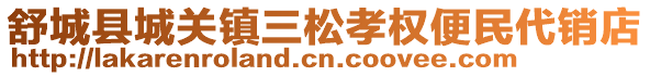 舒城县城关镇三松孝权便民代销店