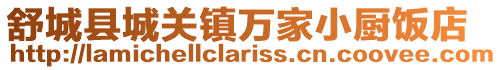舒城縣城關(guān)鎮(zhèn)萬家小廚飯店