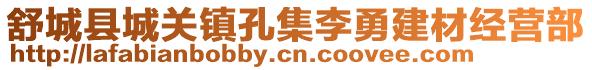 舒城縣城關(guān)鎮(zhèn)孔集李勇建材經(jīng)營(yíng)部