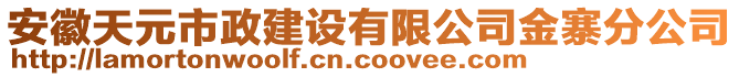 安徽天元市政建設(shè)有限公司金寨分公司