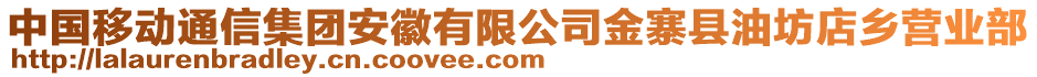 中國移動通信集團安徽有限公司金寨縣油坊店鄉(xiāng)營業(yè)部