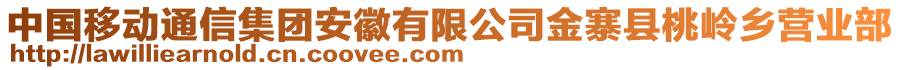 中國移動(dòng)通信集團(tuán)安徽有限公司金寨縣桃?guī)X鄉(xiāng)營業(yè)部