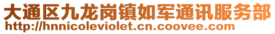 大通區(qū)九龍崗鎮(zhèn)如軍通訊服務(wù)部