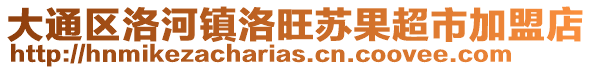 大通區(qū)洛河鎮(zhèn)洛旺蘇果超市加盟店