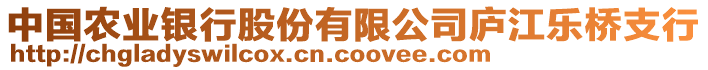 中國(guó)農(nóng)業(yè)銀行股份有限公司廬江樂(lè)橋支行