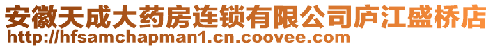 安徽天成大藥房連鎖有限公司廬江盛橋店