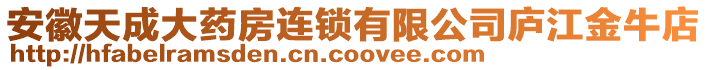 安徽天成大藥房連鎖有限公司廬江金牛店