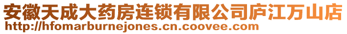 安徽天成大藥房連鎖有限公司廬江萬(wàn)山店