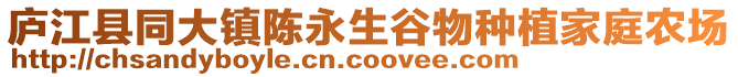 廬江縣同大鎮陳永生谷物種植家庭農場