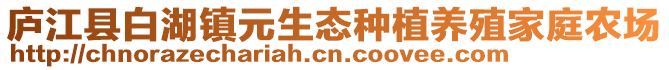 廬江縣白湖鎮(zhèn)元生態(tài)種植養(yǎng)殖家庭農(nóng)場