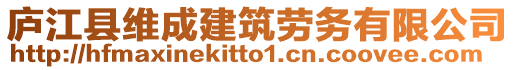 廬江縣維成建筑勞務有限公司