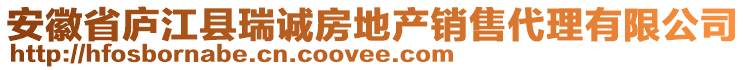 安徽省廬江縣瑞誠(chéng)房地產(chǎn)銷售代理有限公司