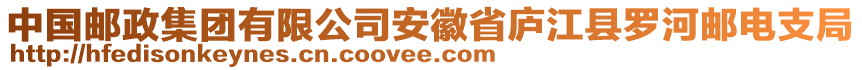 中國(guó)郵政集團(tuán)有限公司安徽省廬江縣羅河郵電支局