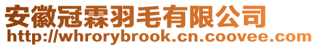 安徽冠霖羽毛有限公司