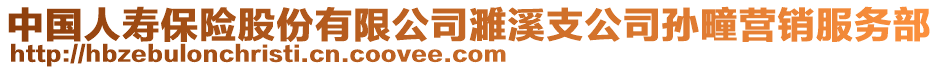 中國人壽保險股份有限公司濉溪支公司孫疃營銷服務部