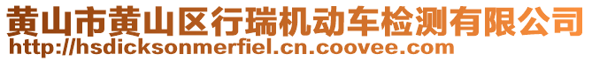 黃山市黃山區(qū)行瑞機(jī)動車檢測有限公司