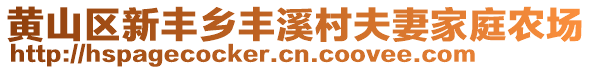 黃山區(qū)新豐鄉(xiāng)豐溪村夫妻家庭農(nóng)場