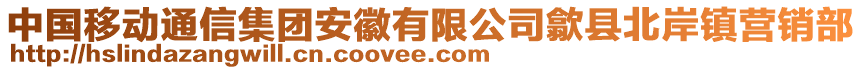 中國(guó)移動(dòng)通信集團(tuán)安徽有限公司歙縣北岸鎮(zhèn)營(yíng)銷部