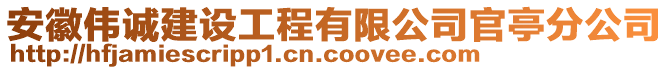 安徽偉誠建設工程有限公司官亭分公司