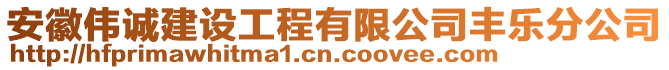 安徽偉誠建設(shè)工程有限公司豐樂分公司