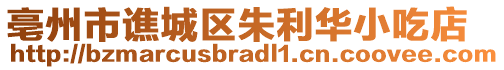 亳州市譙城區(qū)朱利華小吃店