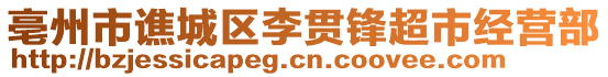 亳州市譙城區(qū)李貫鋒超市經(jīng)營部