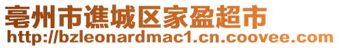 亳州市譙城區(qū)家盈超市