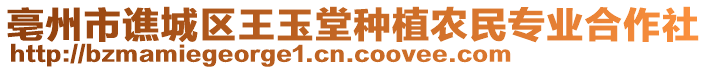 亳州市譙城區(qū)王玉堂種植農(nóng)民專業(yè)合作社